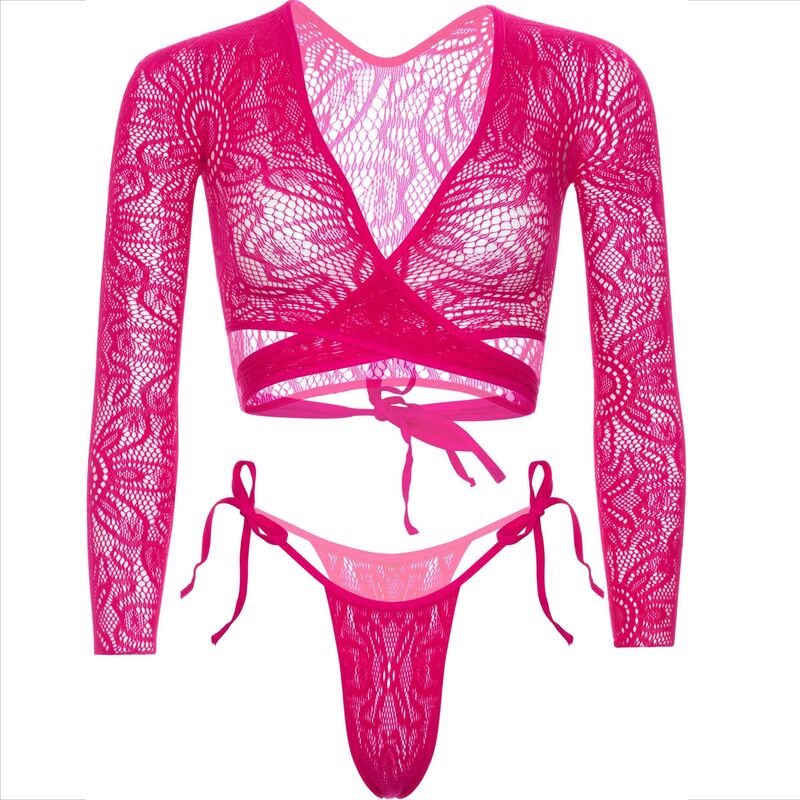 Ensemble lingerie Leg Avenue Sets D-237730 — rose — vue 6