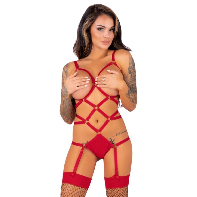 Thiara LC20213 ensemble body + bas rouge — vue 1