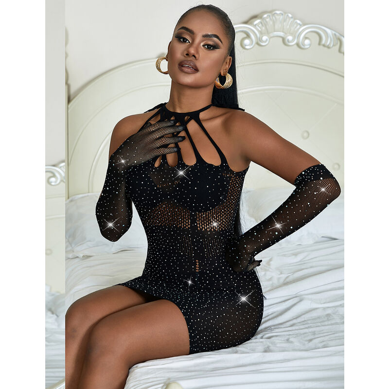 Robe lingerie Subblime D-241372 — noir — vue 9