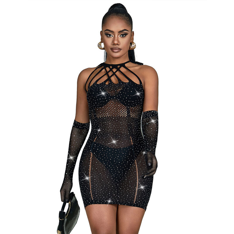 Robe lingerie Subblime D-241372 — noir — vue 1