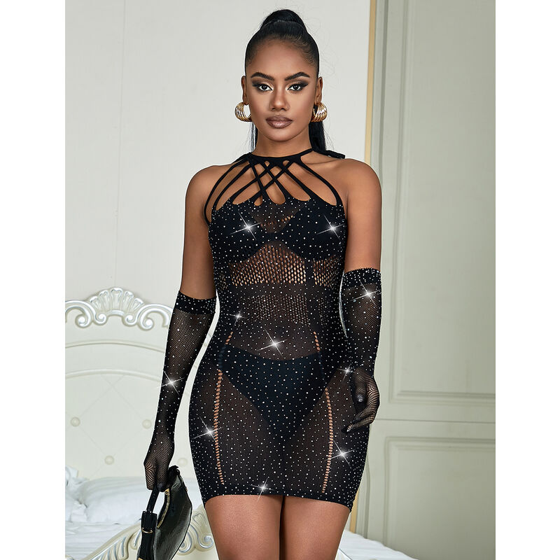 Robe lingerie Subblime D-241372 — noir — vue 6