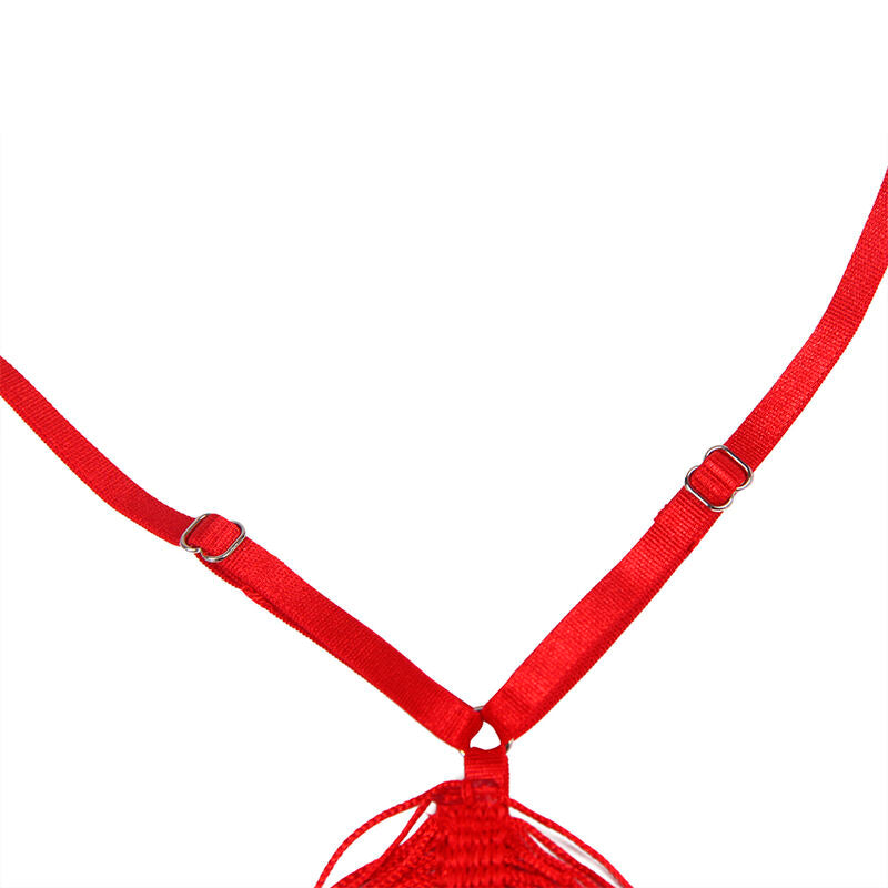 Robe à bretelles + string rouge — 954246 — vue 6