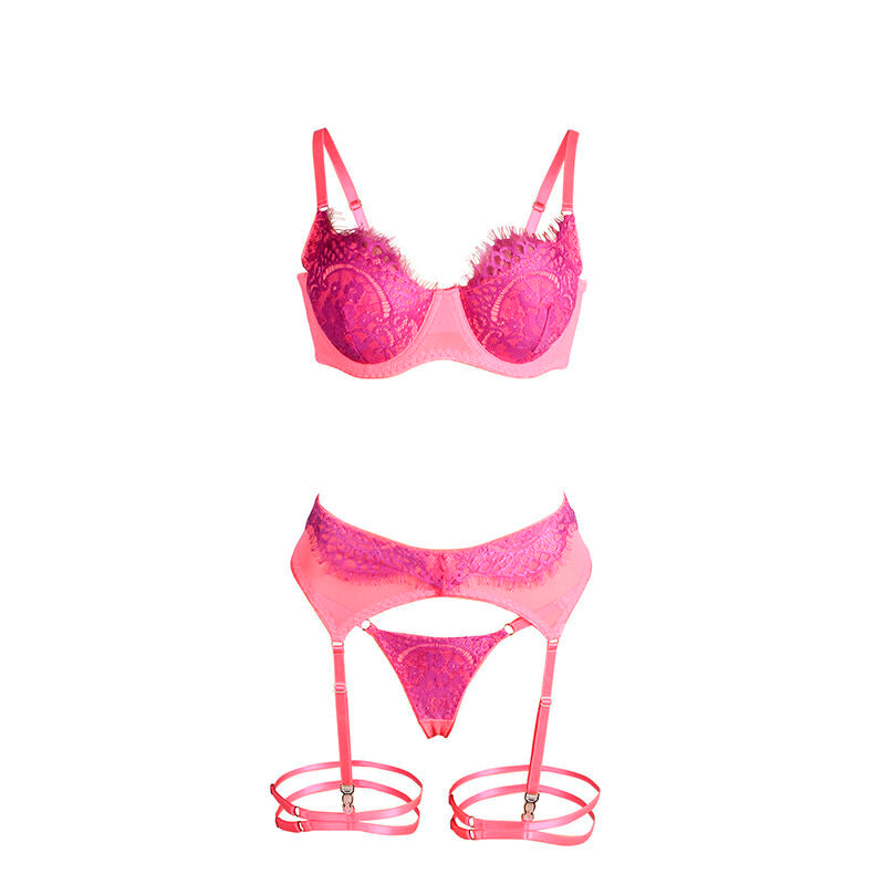 Ensemble avec porte-jarretelles Subblime Sets D-242654 — rose — vue 6