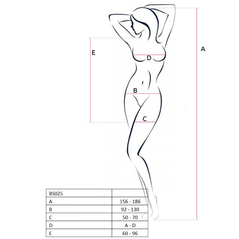 Robe lingerie Passion BS025 — noir — vue 2