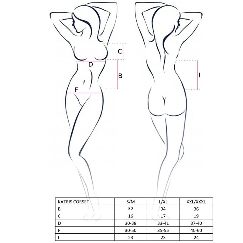 Corset Passion Katriss — noir — vue 3