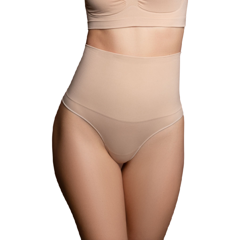 String taille haute — beige — vue 2