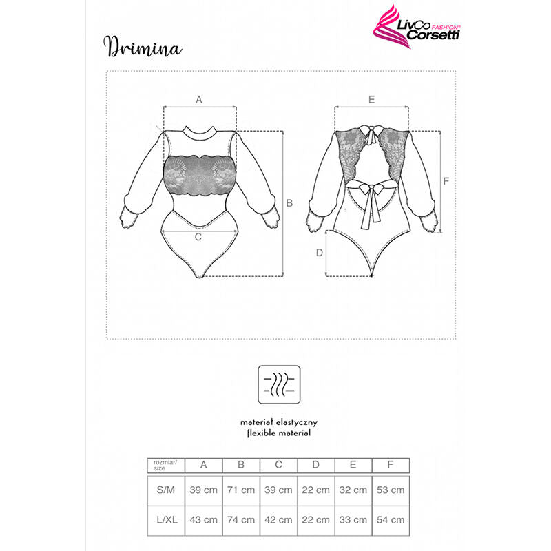 Body Livco Corsetti Bodies D-239200 — bleu — vue 4