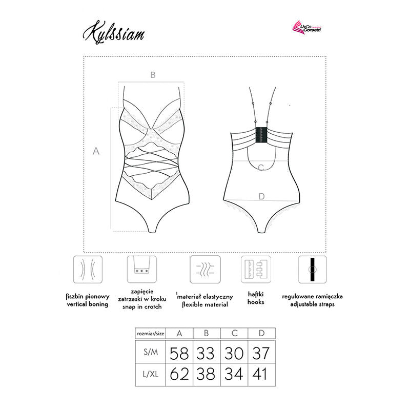 Body Livco Corsetti Bodies D-239145 — noir — vue 6