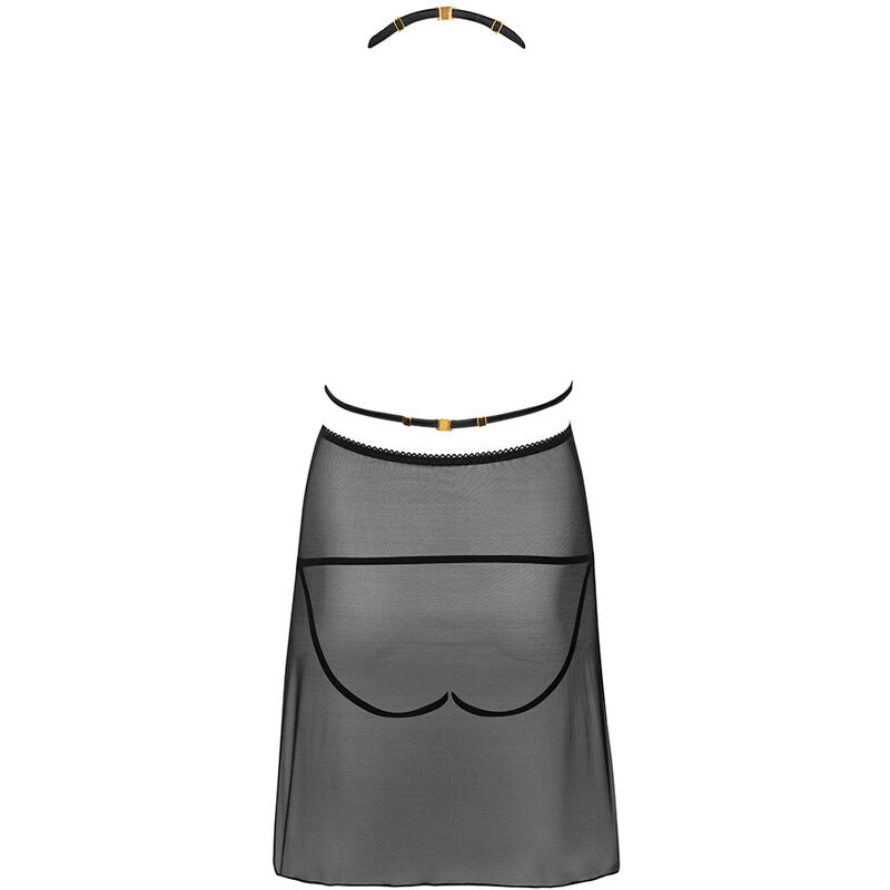 Malviami LC90625 chemise + culotte noir — vue 4