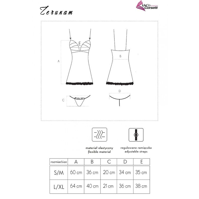 Nuisette Livco Corsetti Sets D-239883 — noir — vue 5