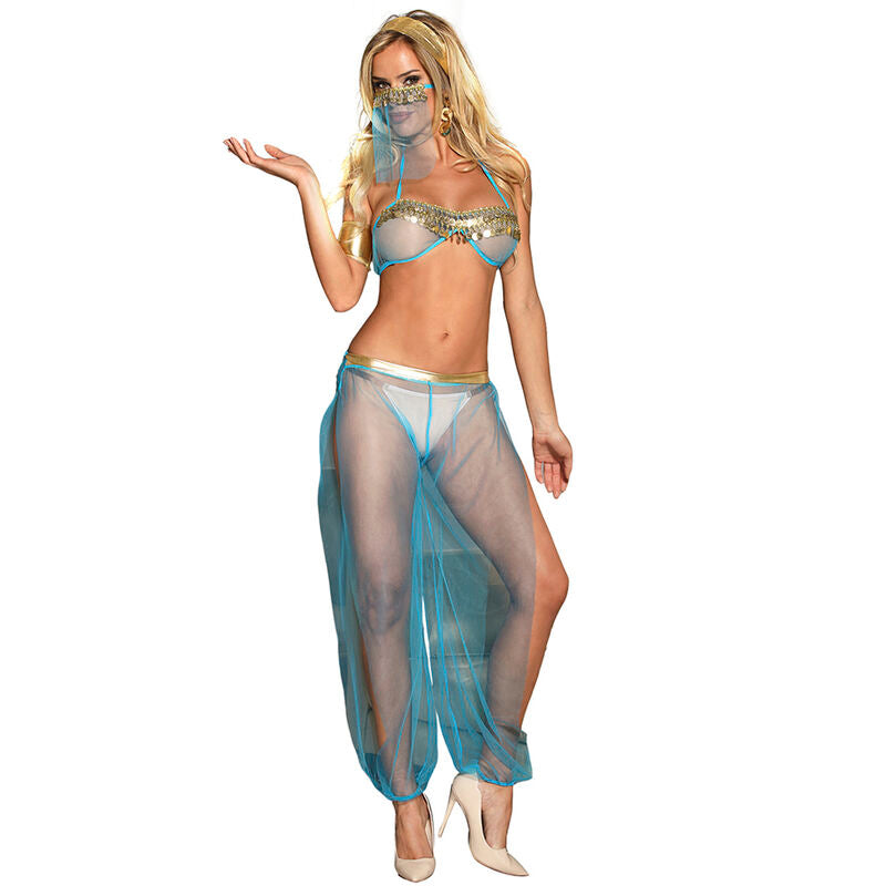 Ensemble lingerie bleu style indien — vue 10