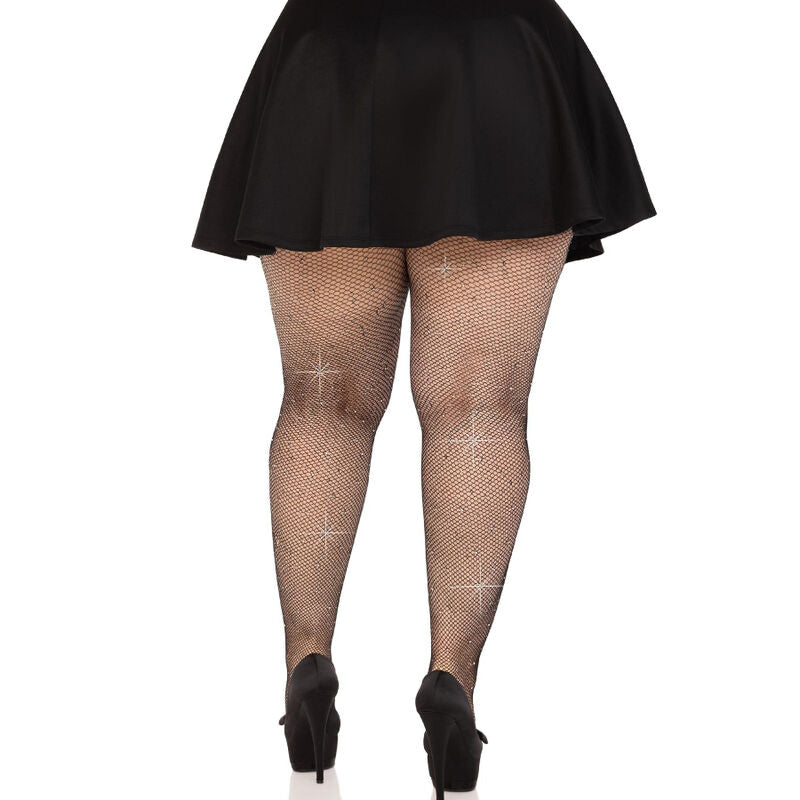Collants Colby Leg Avenue en résille et strass — Plus Size — vue 5