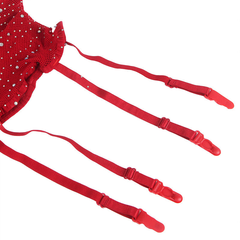 Combinaison de lingerie Subblime Bodystockings D-241367 — rouge — vue 8
