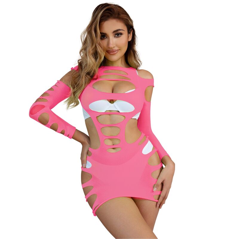 Robe lingerie Subblime D-241376 — rose — vue 6