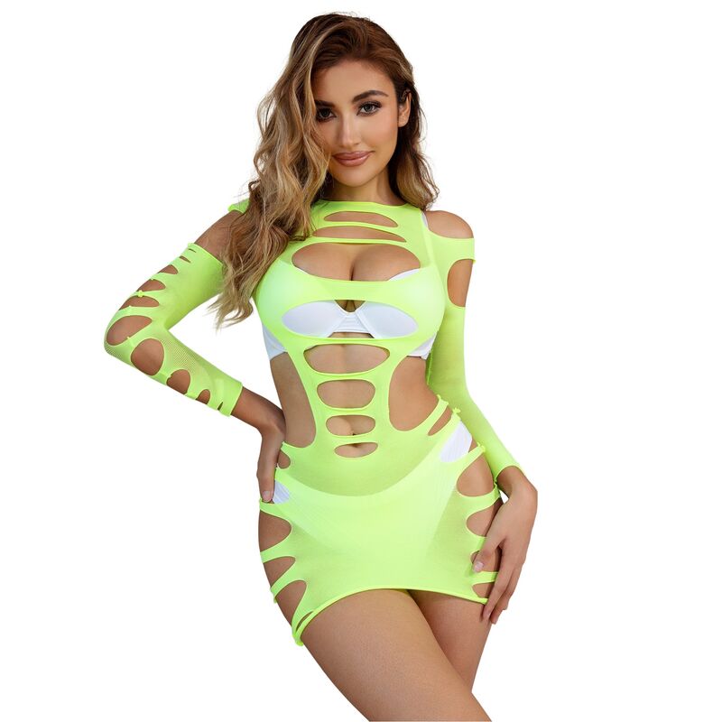 Robe lingerie Subblime D-241377 — vert — vue 1