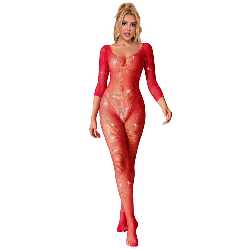 Combinaison de lingerie Subblime Bodystockings D-241390 — rouge — vue 1