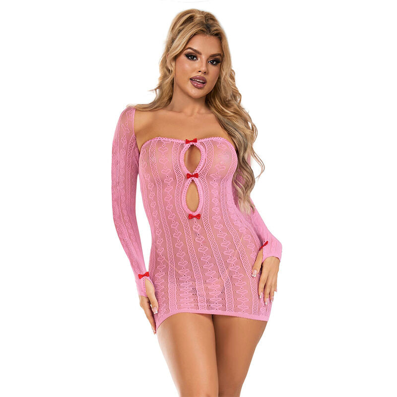 Robe lingerie Subblime D-241396 — rose — vue 4