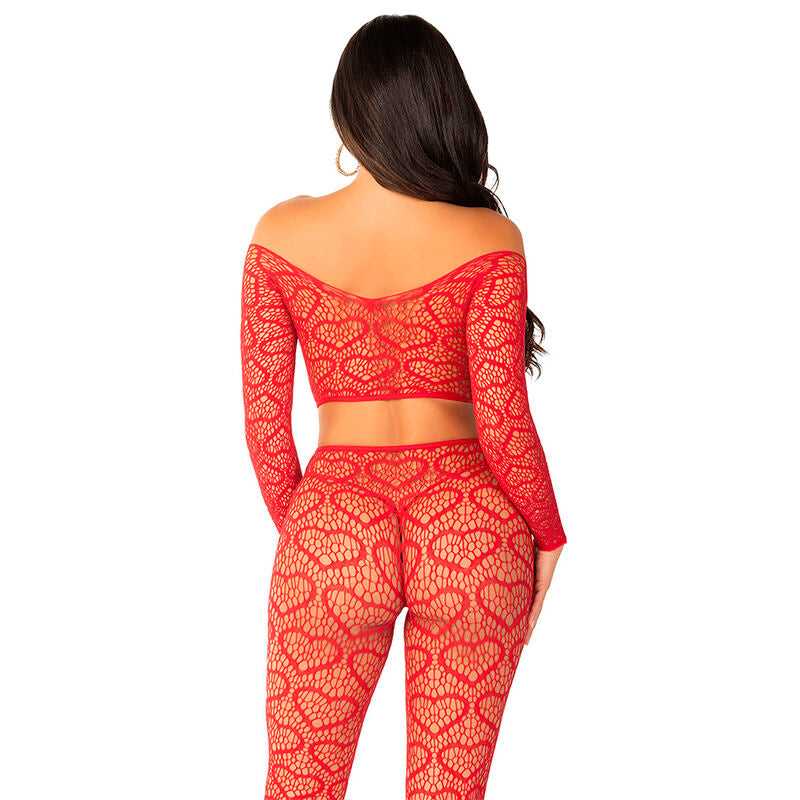 Crop top + bas rouge taille unique — vue 5