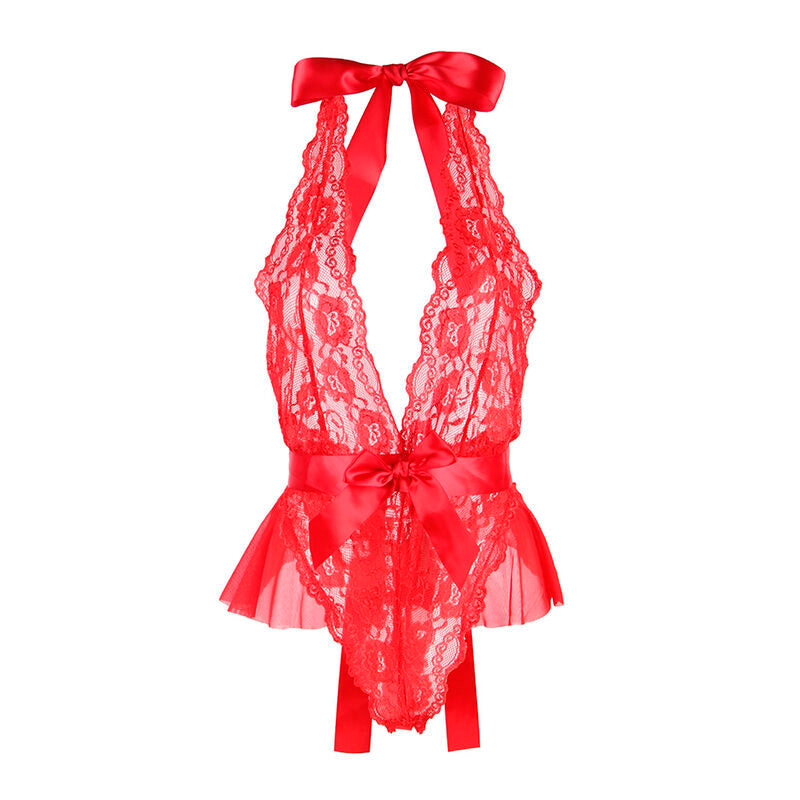 Body sexy a volants + ceinture rouge — 953980 — vue 5