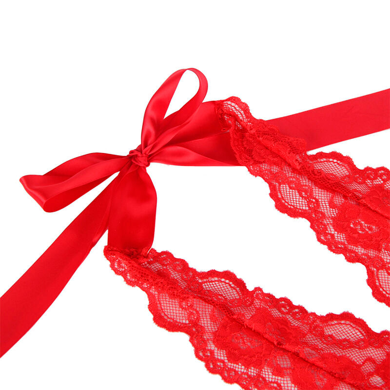 Body sexy a volants + ceinture rouge — 953980 — vue 7
