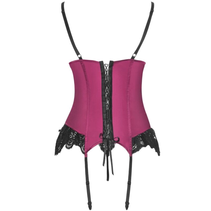 Agrafena CF90436 corset + string bordeaux — vue 5