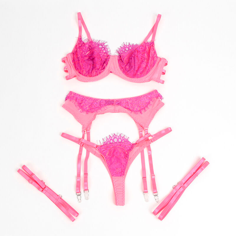 Ensemble avec porte-jarretelles Subblime Sets D-242654 — rose — vue 8