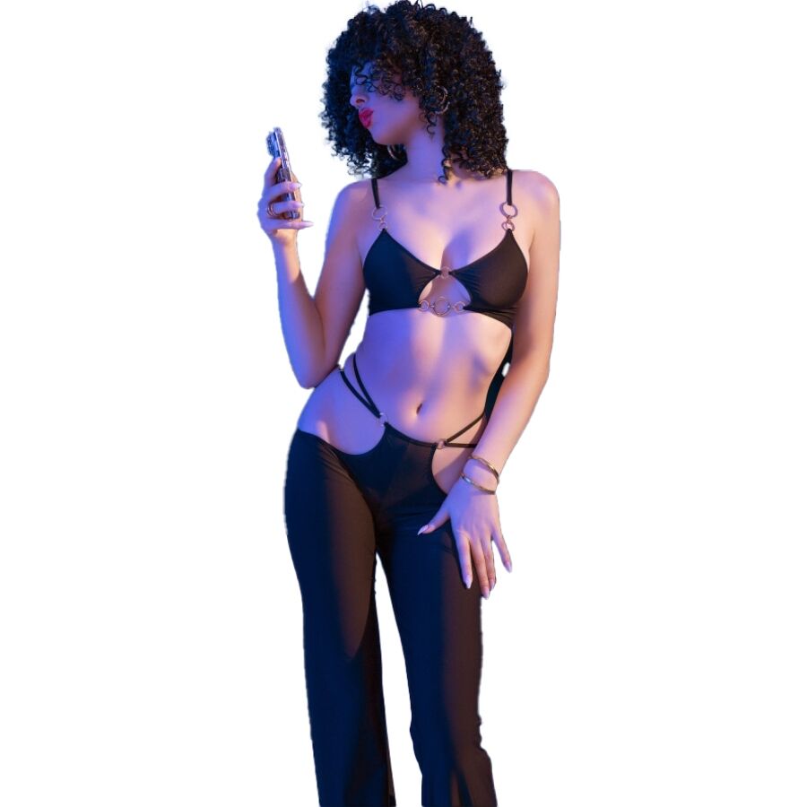 CR4851 — top et leggings noirs — vue 4