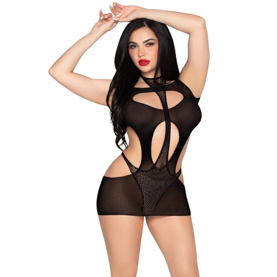 Robe lingerie Leg Avenue D-245342 — noir — vue 2