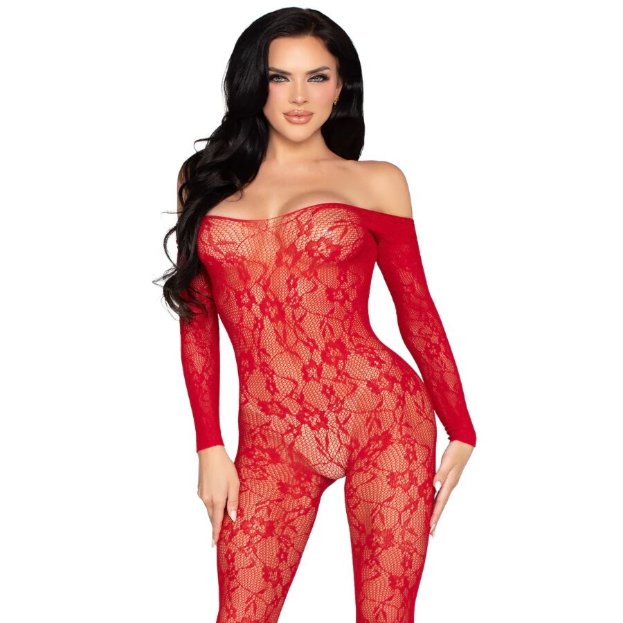 Combinaison de lingerie Leg Avenue Bodystockings D-245347 — rouge — vue 1