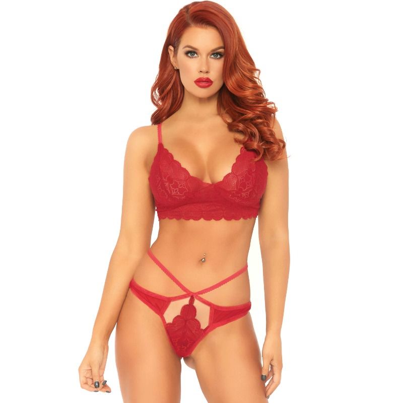 Ensemble lingerie Leg Avenue Sets D-218660 — rouge — vue 1