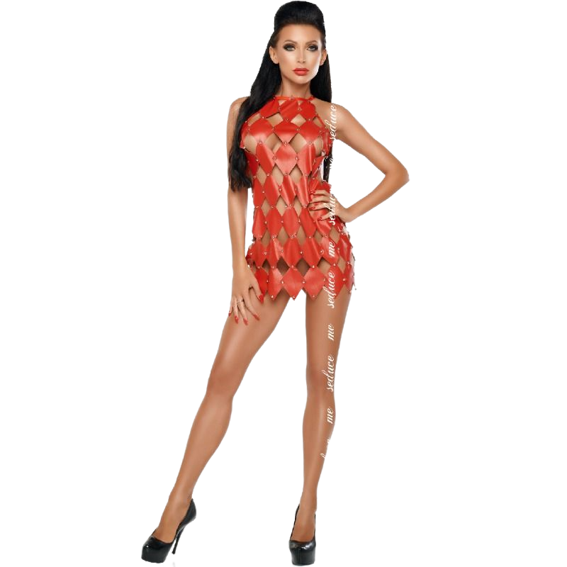 Robe lingerie Me-Seduce D-218927 — rouge — vue 1